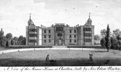 Vista de la Casa Solariega en Charlton, construida por Sir Adam Newton de Unbekannt