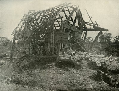 Un pueblo en el frente occidental, 1919 de Unbekannt