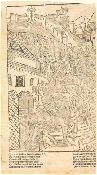 Advertencia contra jugar a los dados, c. 1500 de Unbekannt