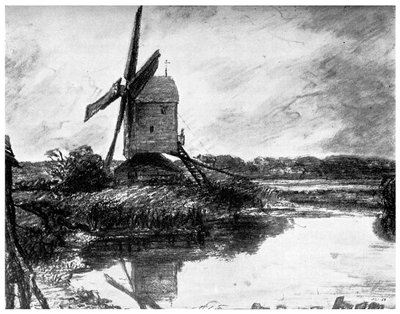 Un molino de viento, 1802 de Unbekannt