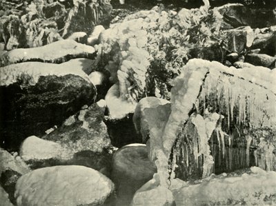 Una escena de invierno en Nueva Inglaterra, 1901 de Unbekannt