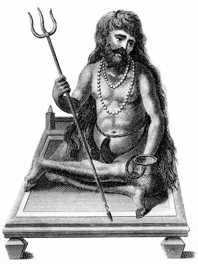 Un yogui meditando de Unbekannt