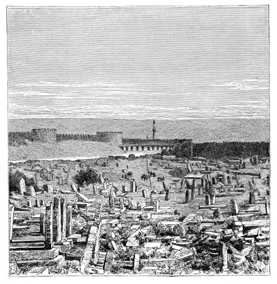 Un puente sobre el río Tigris, Diyarbakir, Turquía, 1895 de Unbekannt