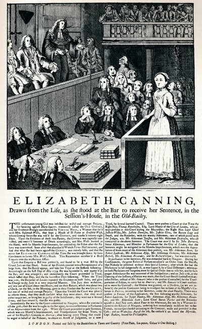 Un panfleto de 1754 informando sobre el caso de Elizabeth Canning, 1915 de Unbekannt
