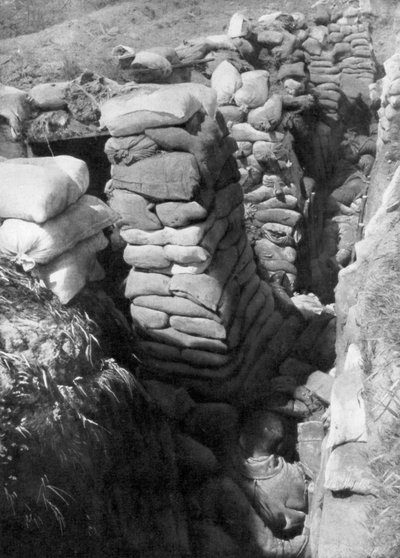 Una trinchera y sistema de búnkeres alemanes capturados, Souchez, Artois, Francia, 1 de junio de 1915, 1926 de Unbekannt