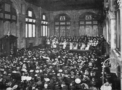 Un concierto en la Guildhall School of Music, Londres, c. 1901 de Unbekannt