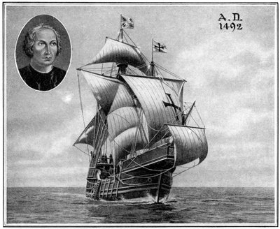 Un duplicado de uno de los barcos de Cristóbal Colón, 1922 de Unbekannt