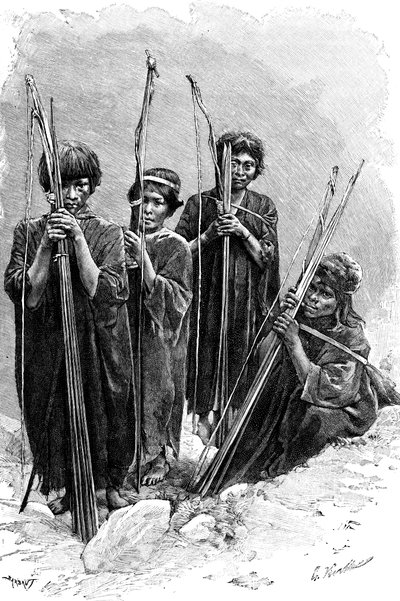 Un grupo de Antis Ashaninkas, Perú, 1895 de Unbekannt