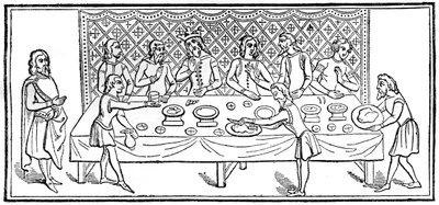 Un rey en la cena, 1910 de Unbekannt