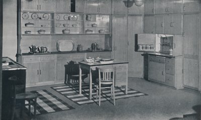 Una cocina arreglada y equipada por Heal & Son, Ltd. de Londres, 1942 de Unbekannt