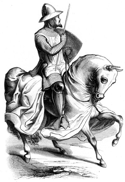 Un caballero del rey Luis VI de Francia, siglo XIV, 1849 de Unbekannt