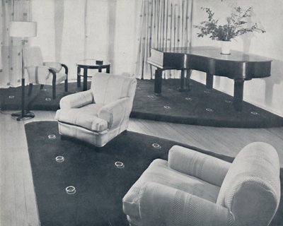 Un salón, diseñado y realizado por Ian Henderson & Co., Londres, 1935 de Unbekannt