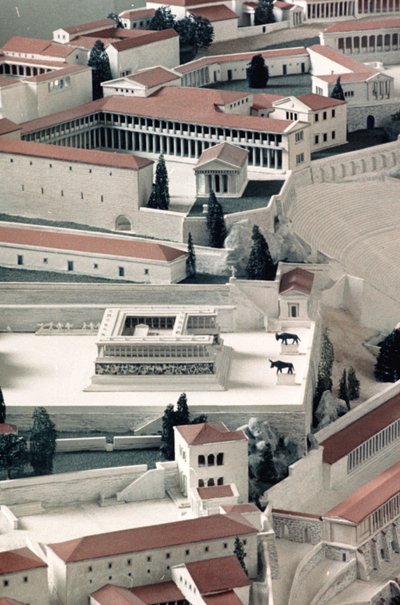 Modelo de la antigua ciudad griega de Pérgamo de Unbekannt