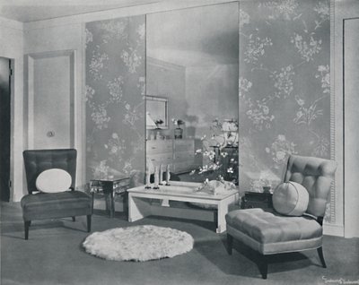 Un dormitorio moderno inspirado en los chinos, 1942 de Unbekannt