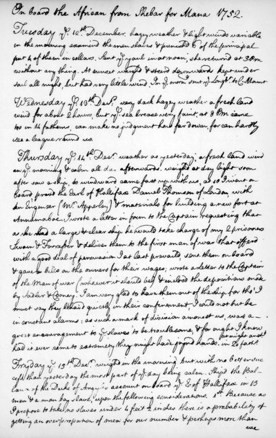 Una página del diario de John Newton, 1750-1754, 1965 de Unbekannt