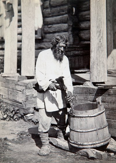 Un campesino, 1890s de Unbekannt