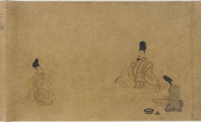 Concurso de composición de poemas entre varios artesanos, período Nanbokucho, 1333-1392 de Unbekannt