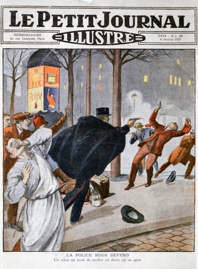 Un tiroteo policial, 4 de enero de 1925 de Unbekannt