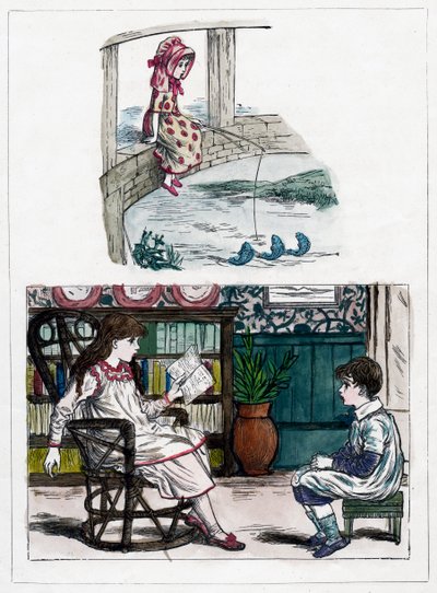 Una impresión del Libro de Pintura de la Naturaleza para Niños de Kate Greenaway, c1880s de Unbekannt