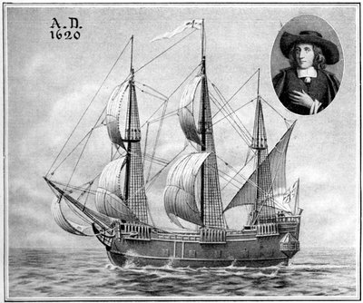 Una representación del Mayflower de Unbekannt