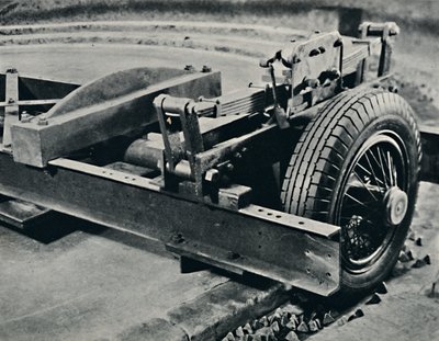 Una llanta de roadster en prueba, 1937 de Unbekannt