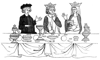 Un banquete real, siglo XIII 1849 de Unbekannt
