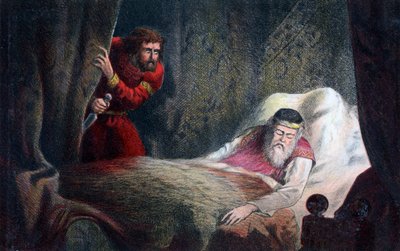 Una escena de Macbeth, siglo XVII de Unbekannt