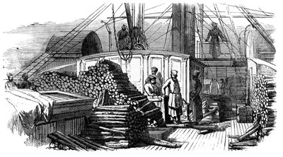 Un barco de vapor en el Volga, Rusia, c. 1890 de Unbekannt