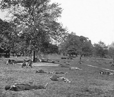 Una tarde de verano en el Parque St. James, Londres, c. 1900-1901 de Unbekannt