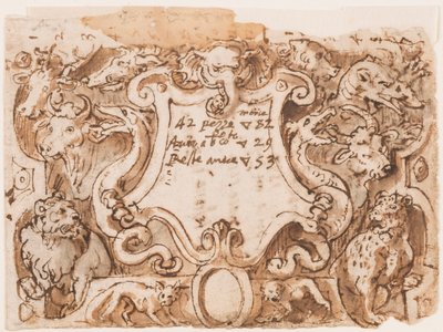 Página de título para la serie Venationes Ferarum Arium Piscium de Unbekannt