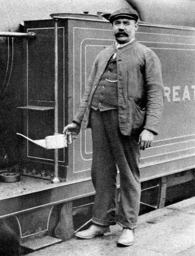 Un conductor de tren, Londres, 1926-1927 de Unbekannt