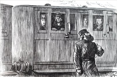 Un guardia de tren de Unbekannt