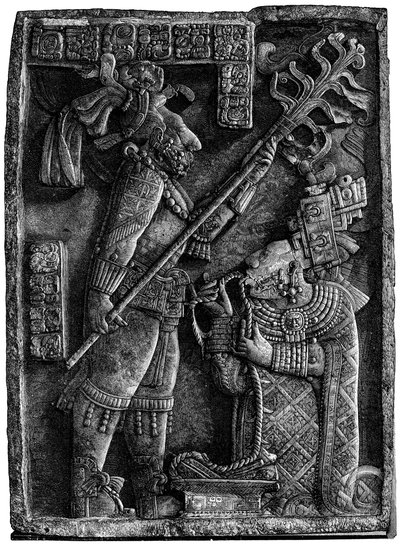 Una víctima ante el dios maya Kukulkán de Unbekannt