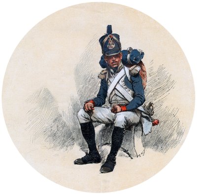 Un voltigeur, siglo XIX de Unbekannt