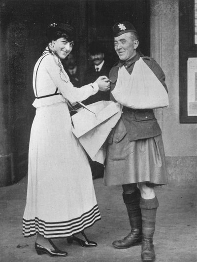 Incidente en el día de la bandera de caridad de guerra, 1915 de Unbekannt