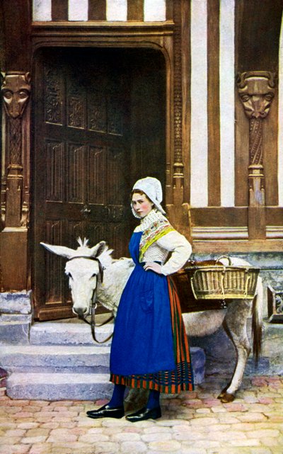 Una mujer de Normandía, Francia, c1922 de Unbekannt
