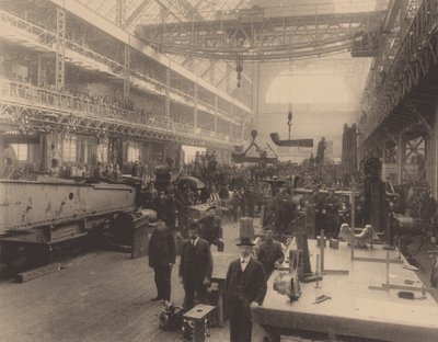 Un taller de la fábrica Putilov, c. 1914 de Unbekannt