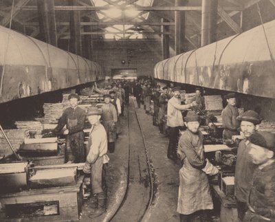 Un taller de la fábrica Putilov, c. 1914 de Unbekannt