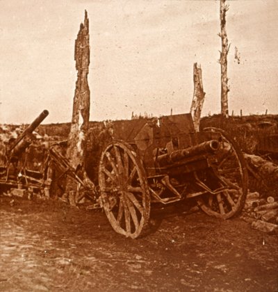 Cañones abandonados, c1914-c1918 de Unbekannt