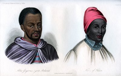 Abbas Gregorius y un nativo de Hausa, 1848 de Unbekannt
