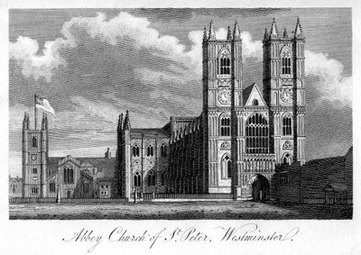 Iglesia Abadía de San Pedro, Westminster, Londres, 1805 de Unbekannt