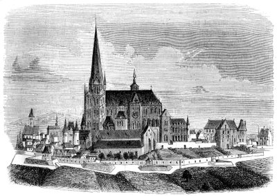 Abadía de Saint-Denis, finales del siglo XVI, 1849 de Unbekannt