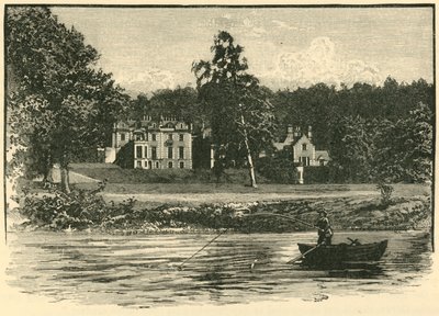 Abbotsford, desde el río, 1898 de Unbekannt