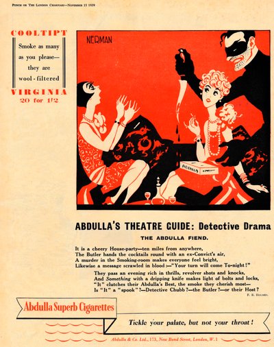 Guía de teatro de Abdullas: Drama de detectives - El demonio de Abdulla, 1939 de Unbekannt