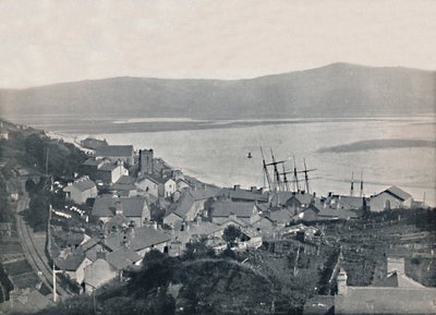 Aberdovey - Vista de la ciudad y la bahía, 1895 de Unbekannt