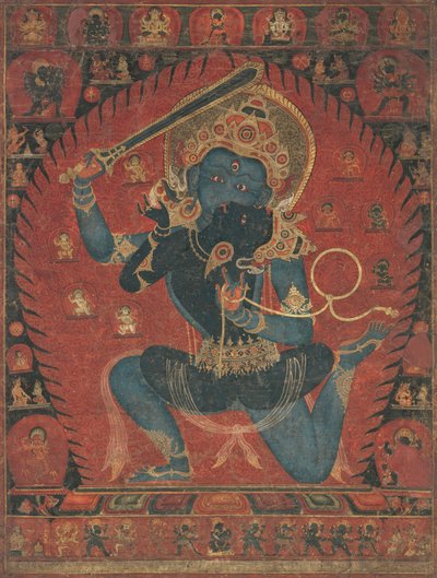 Acala con su consorte Vishvavajri, 1525-50 de Unbekannt