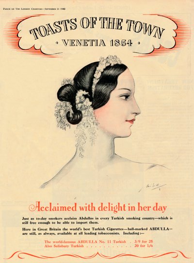 Aclamada con deleite en su día, Brindis de la Ciudad - Venecia 1854 de Unbekannt