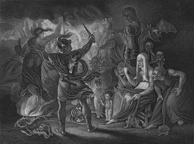 Acto IV Escena i de Macbeth, siglo XIX de Unbekannt