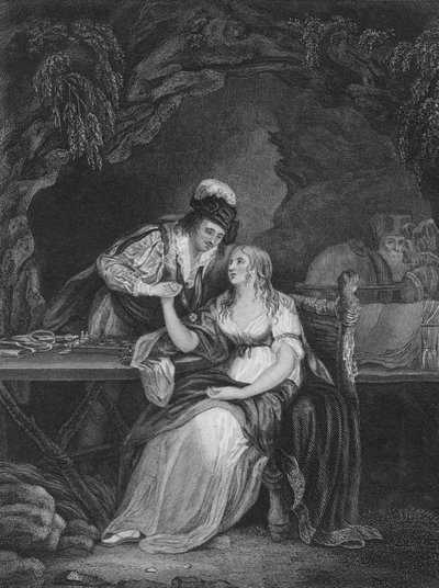 Acto V Escena i de La Tempestad, siglo XIX de Unbekannt