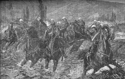 Acción en el Valle de Chardeh, 11 de diciembre de 1879, tratando de salvar los cañones, 1879, c1880 de Unbekannt